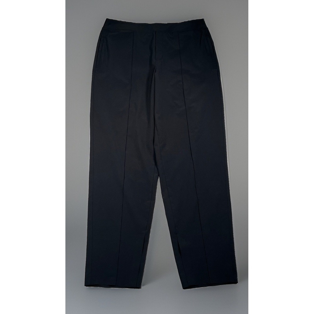 Athleta Venice Pintuck Pant Black Womens 14 Zipped Pockets Comfort‎ Waistband